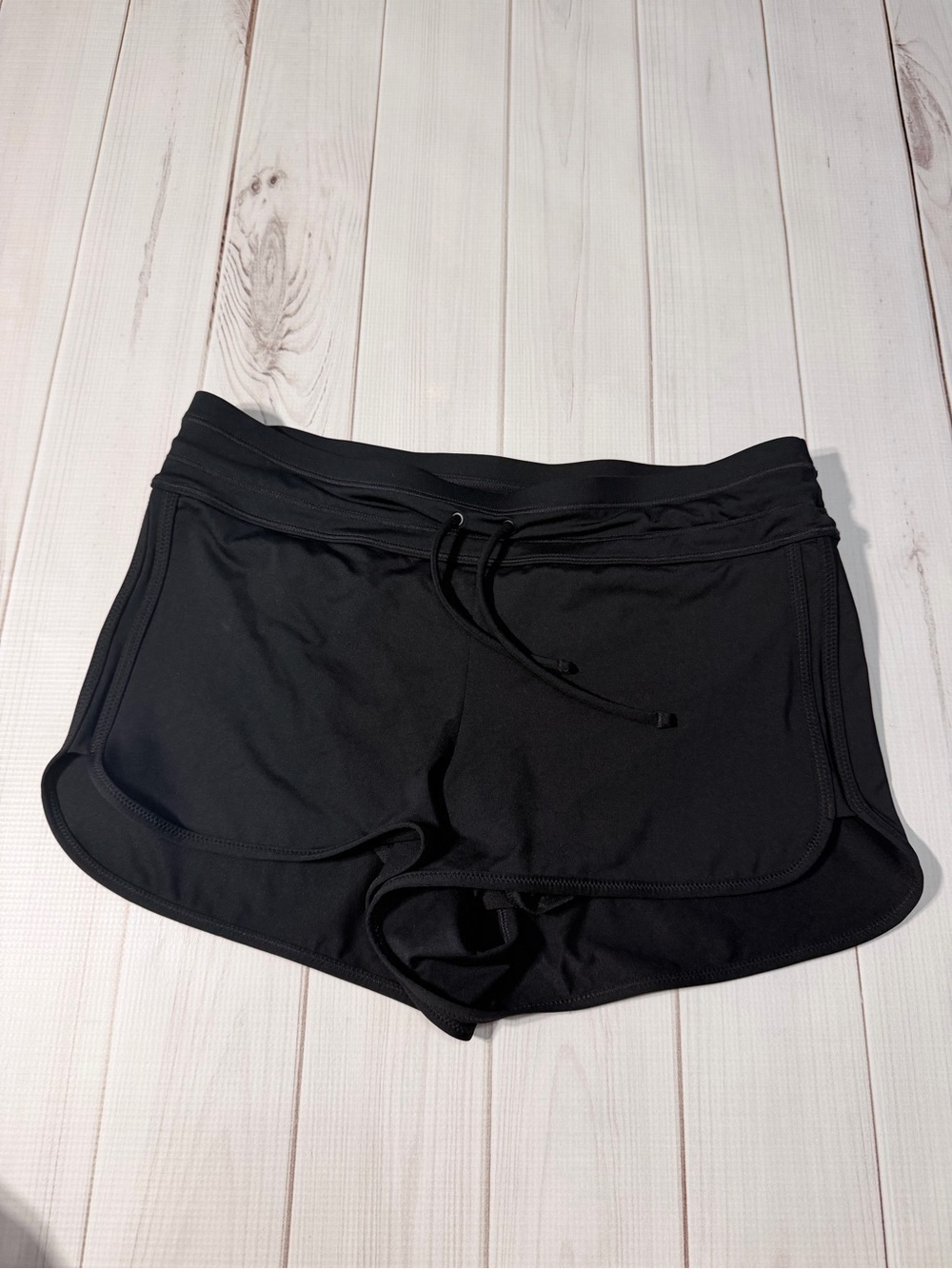 Athleta Black Women's Athletic Shorts with Drawstring Waistband